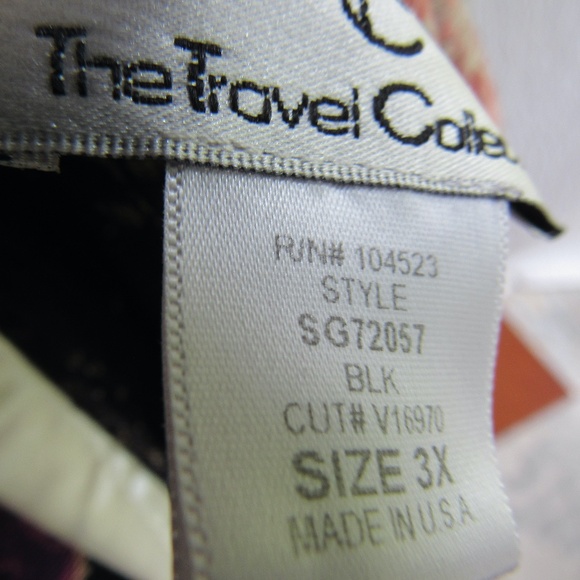 Colorful Travel Friendly Jacket Cardigan Top Pink Purple Asian Print 3X Womens - Picture 2 of 10